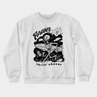 Sunny Skeleton Surf Crewneck Sweatshirt